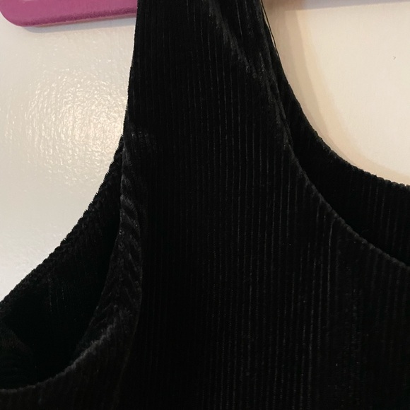 NWOT Vada Winter Black Ribbed Velvet Sz L - Picture 3 of 6